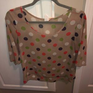 🛍 Polka Dot Blouse 🤎